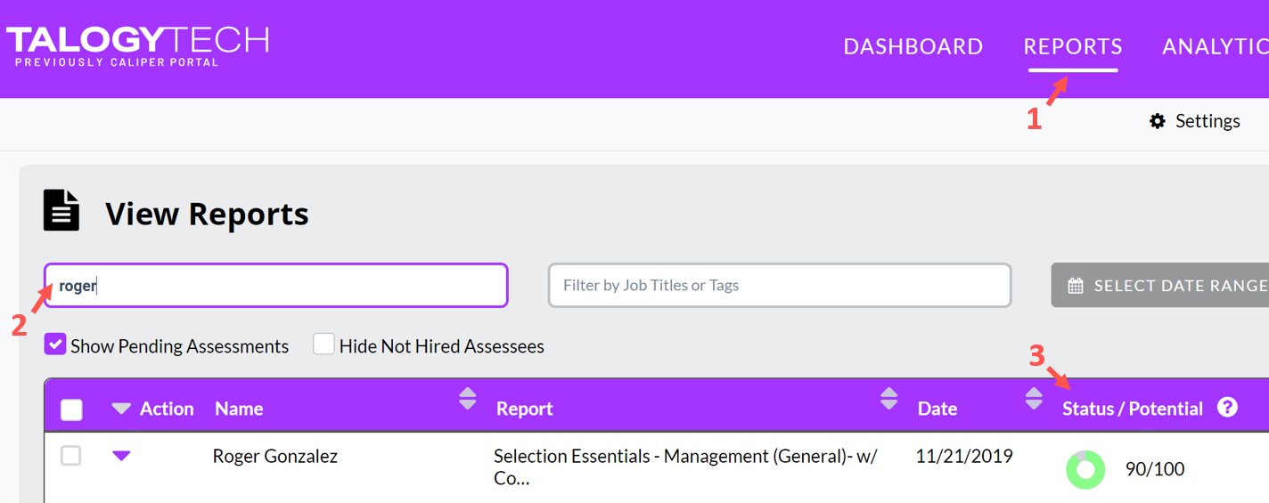 Caliper Analytics FAQs Talogy Support